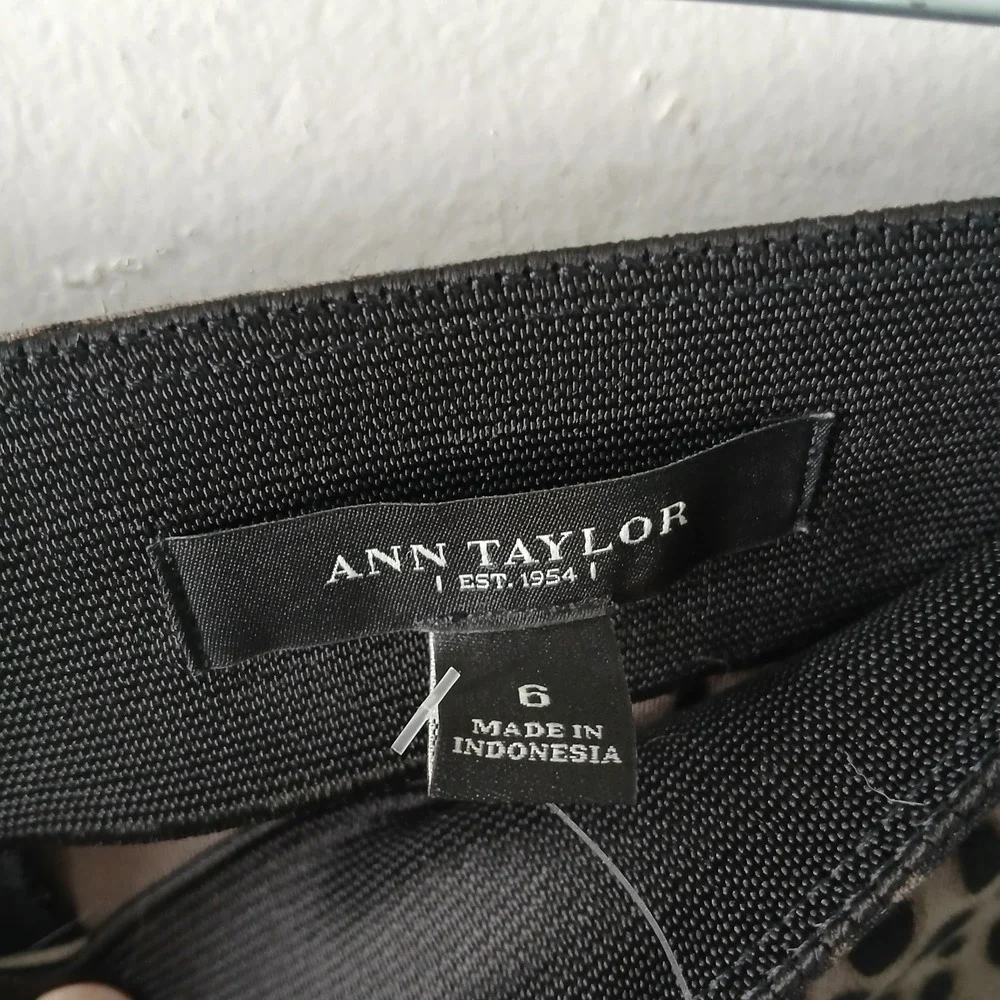 Ann‎ Taylor Women's Size 6 Cheetah Print Pencil Skirt Mini Elastic NWT $49.99!!!